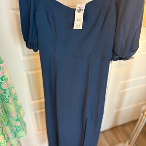 Abercrombie & Fitch Long Sleeve Navy Dress